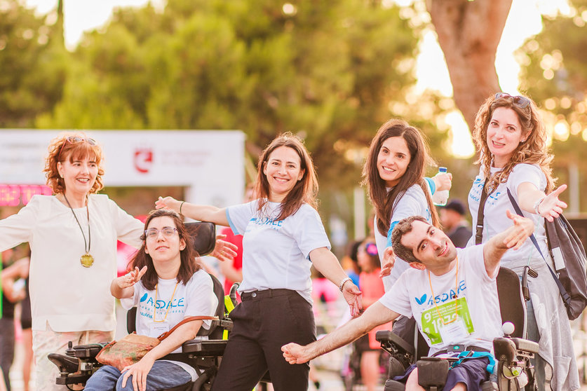 9 Carrera por la parálisis cerebral de ASPACE en San Sebastian de los Reyes, Madrid. Carrera popular solidaria por la discapacidad y voluntariado